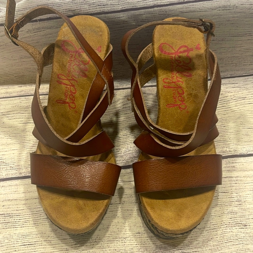 JELLYPOP WEDGE BROWN SANDAL